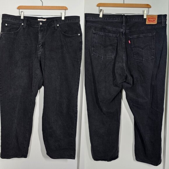Levi's 94 Baggy Retro Straight Leg Jeans Cotton Dark Denim Women's 20W - Picture 3 of 16